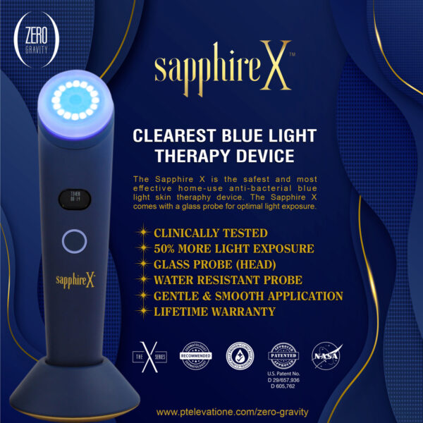 Sapphire X disinfects, detoxifies and eliminates bacteria